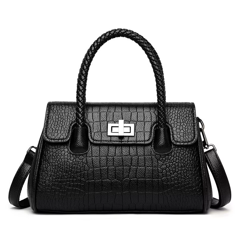 High-quality crocodile Pattern Women's Handbag, Elegant and Simple Flap Bag, 5802