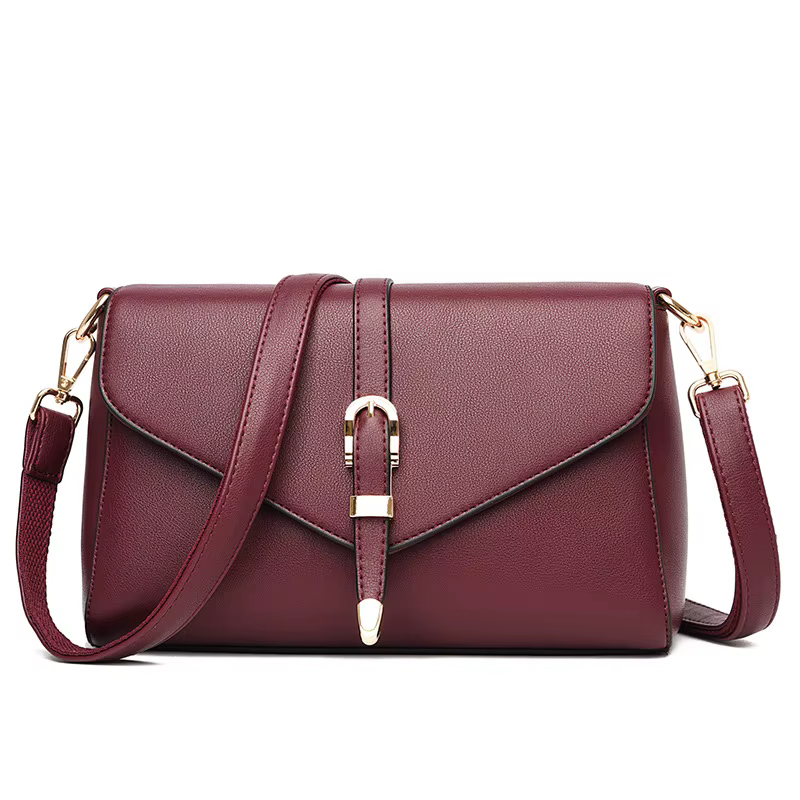New Item Fashion Wholesale Pu Ladies Handbags Messenger Sling Bags Luxury Plain Leather Customized Logo Womens Shoulder Bags